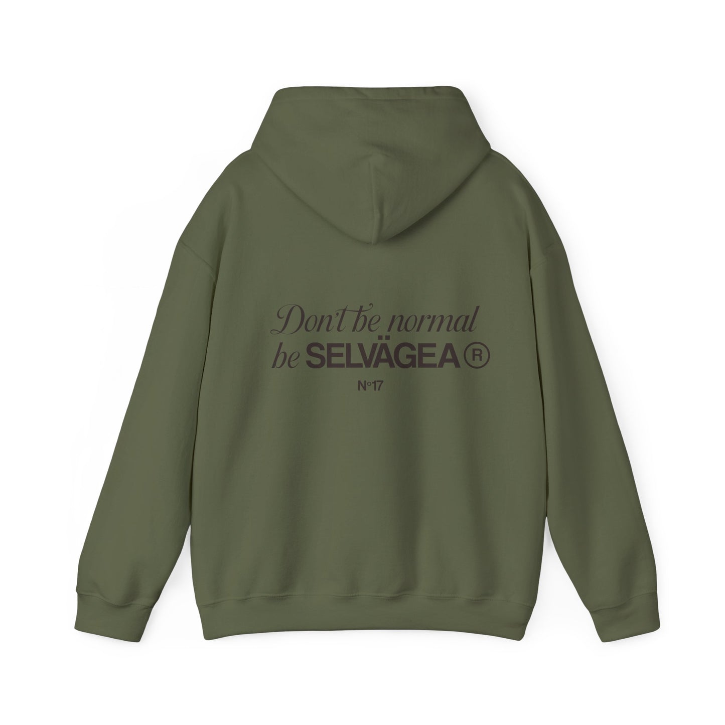 Nº 17 DON´T BE NORMAL GREEN MILITAR HOODIE