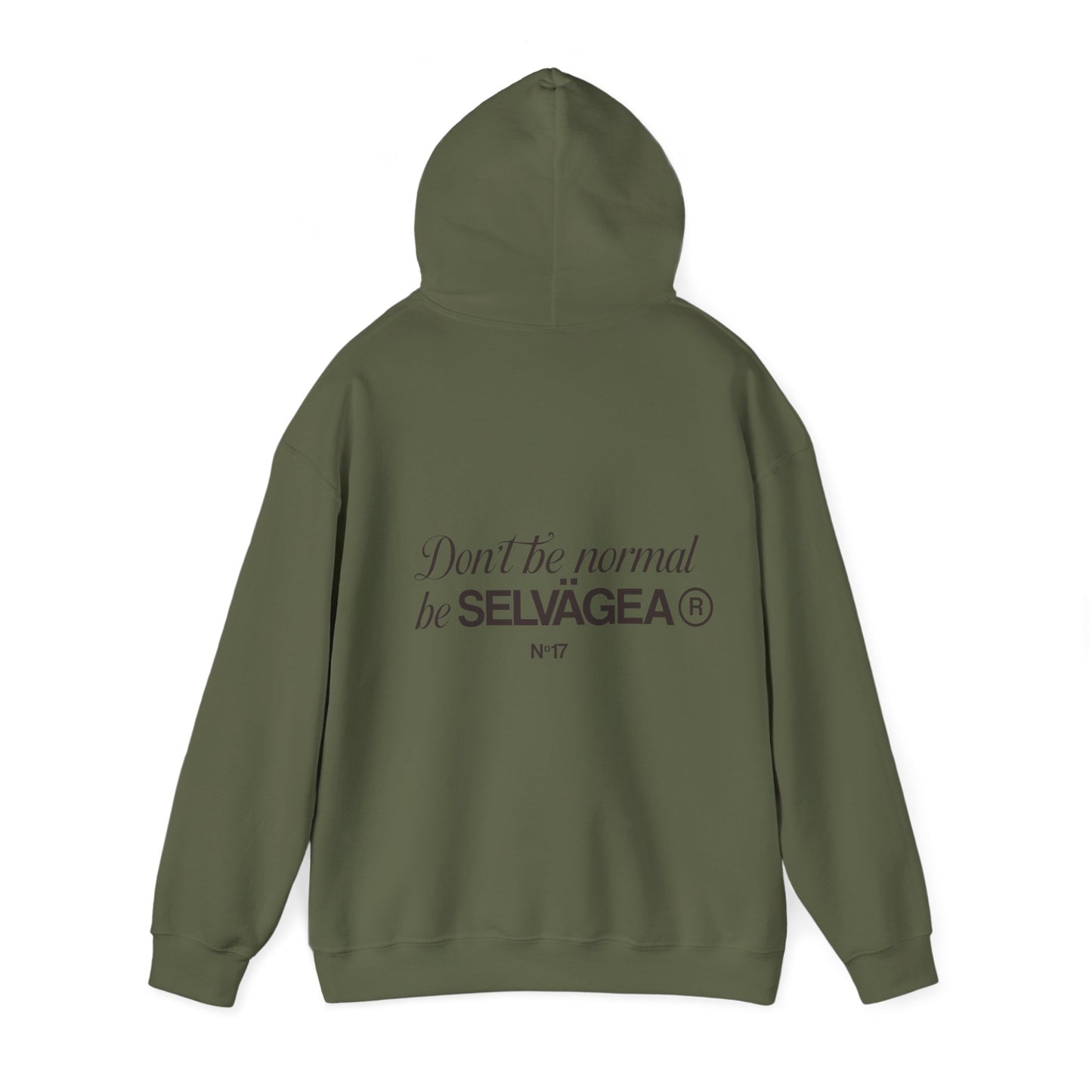 Nº 17 DON´T BE NORMAL GREEN MILITAR HOODIE