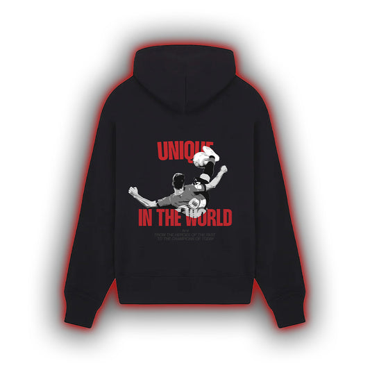 Nº 4 UNIQUE IN THE WORLD CAP HOODIE - BLACK PREMIUM QUALITY