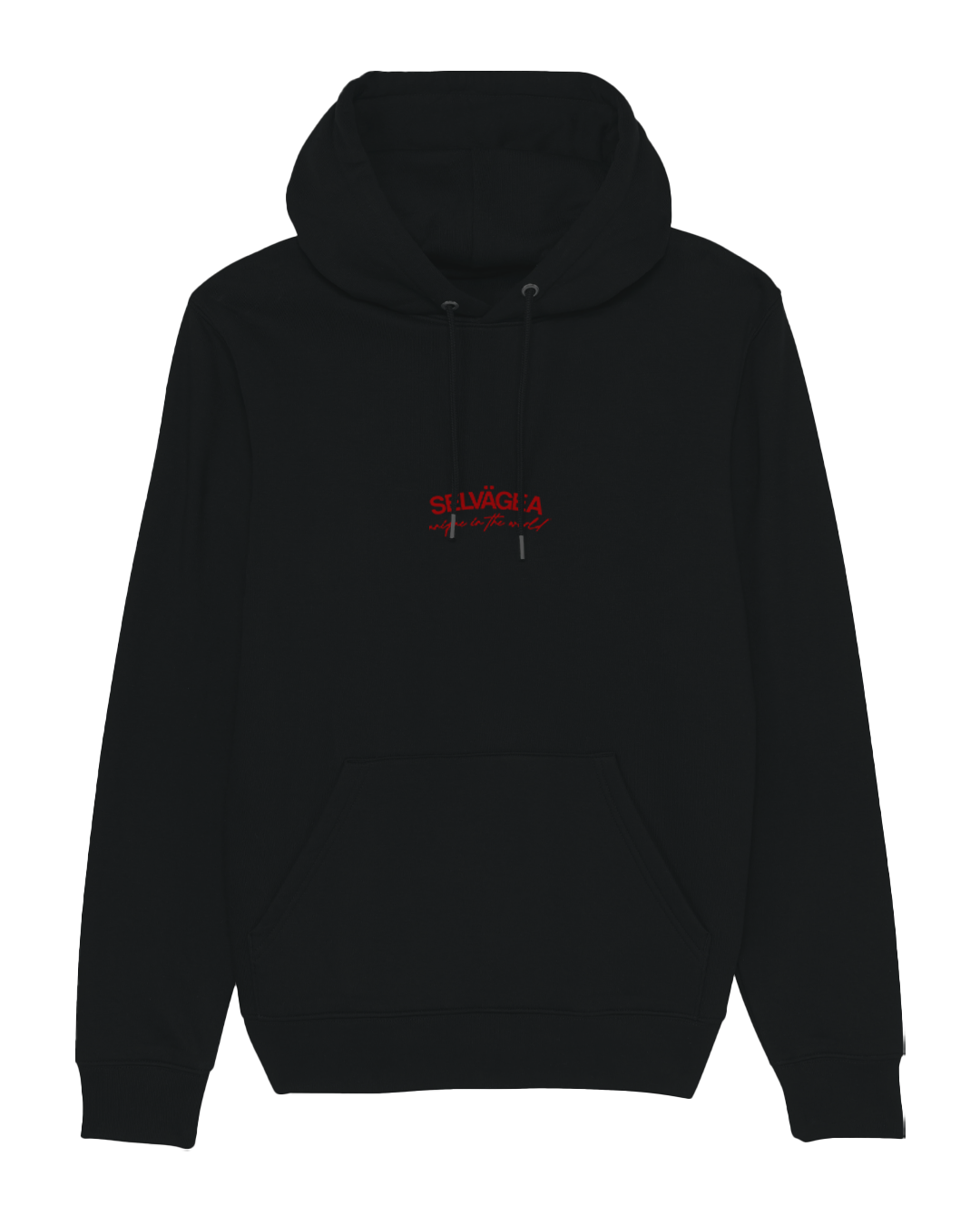 Nº 4 UNIQUE IN THE WORLD CAP HOODIE - BLACK - Selvägea