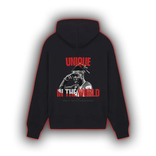 Nº 3 UNIQUE IN THE WORLD CAP HOODIE - BLACK PREMIUM QUALITY