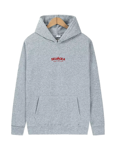 Nº 4 UNIQUE IN THE WORLD CAP HOODIE - GREY